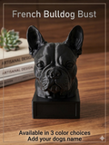 Dog Bust Statue - 3 choice of colors - add your dogs name